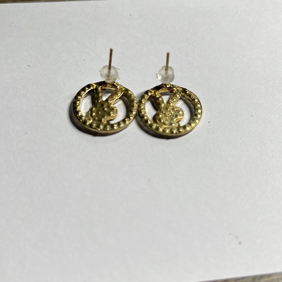 Diamond Studded Bunny Earrings - Picture 3 of 4